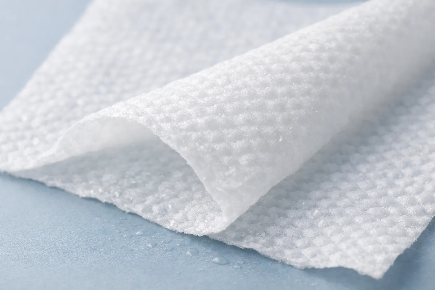 A close-up of the textured wipe.